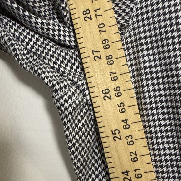 Volcom Chino Golf Pants Mens 28 Black & White Straight Houndstooth Flat Front - Picture 7 of 10